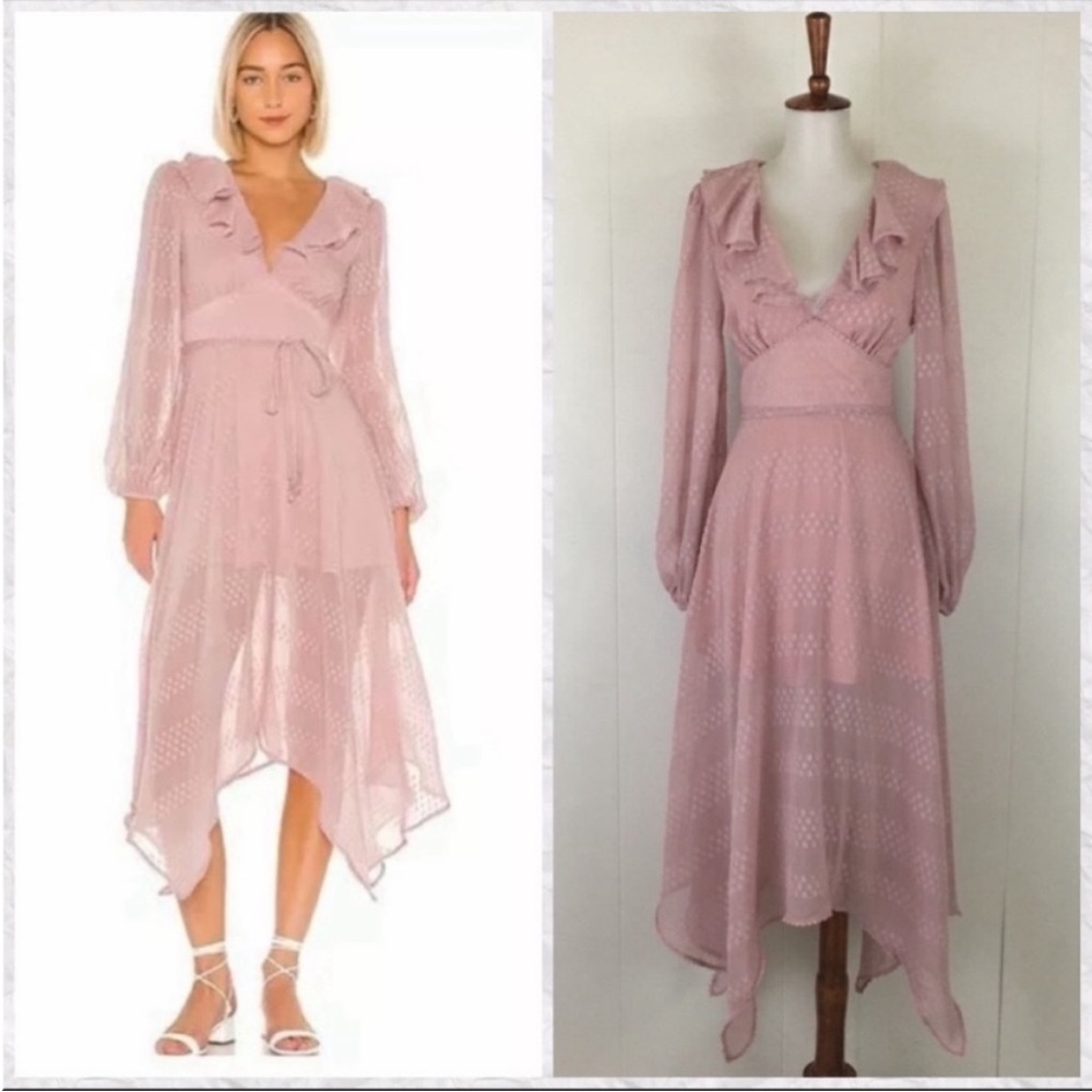 Tularosa Pink Midi Dress